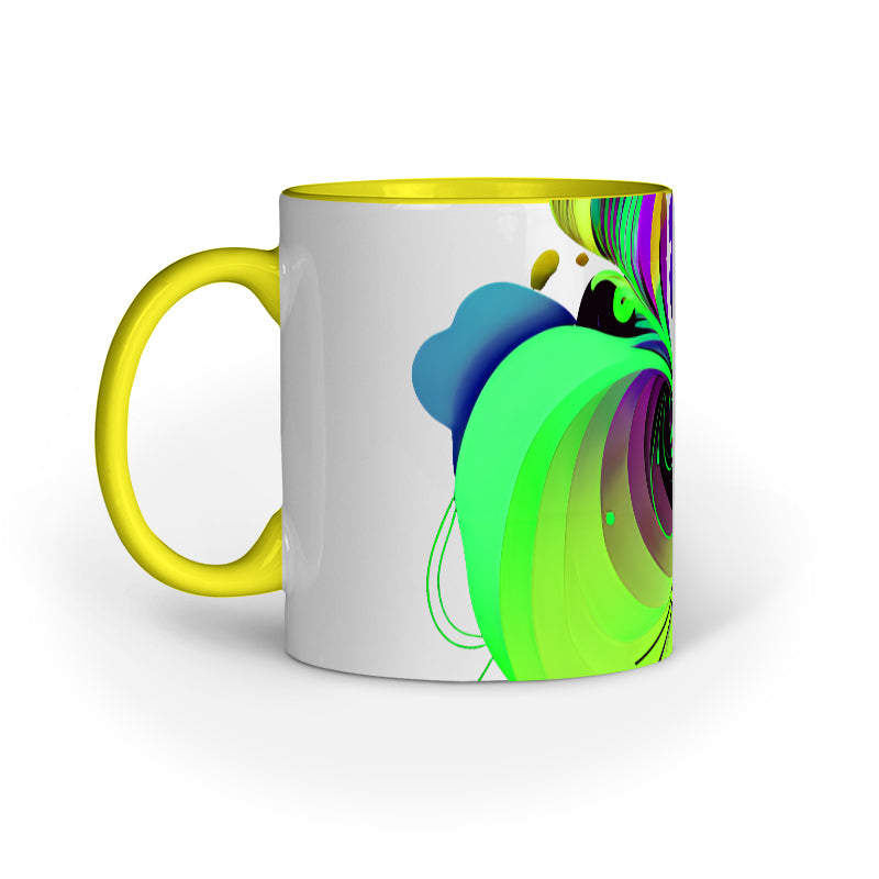 JOVIN-MV Inner Coloured Mug In Floral White