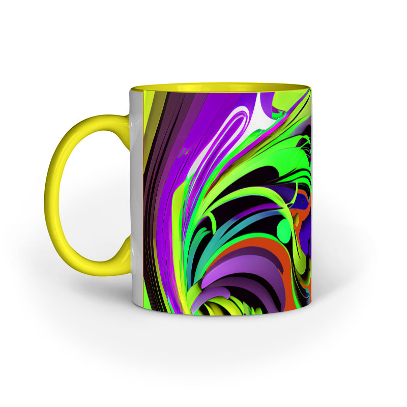 JOVIN-MV Inner Coloured Mug In Floral Orange