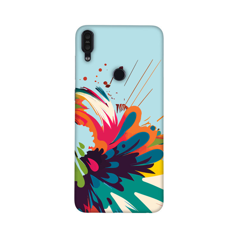 JOVIN-MV Asus Zenfome Sublimation Phone Case In Blue Floral All Models