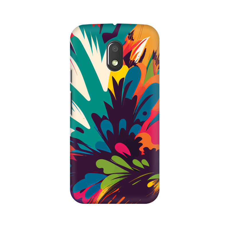 JOVIN-MV Moto Sublimation Phone Case In Floral Black All Models