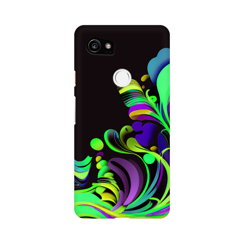 JOVIN-MV Google Pixel Sublimation Phone Case In Black Floral All Models