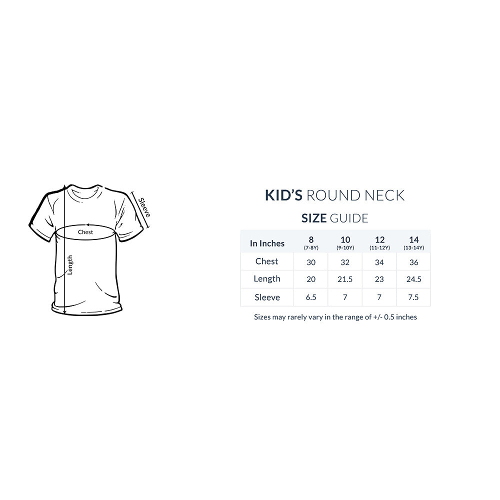 JOVIN-MV Kids Half Sleeve Round Neck T-shirt