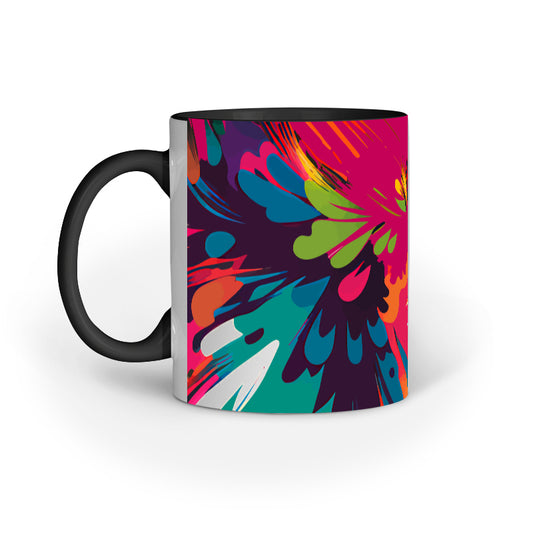 JOVIN-MV Inner Coloured Mug In Magenta Floral