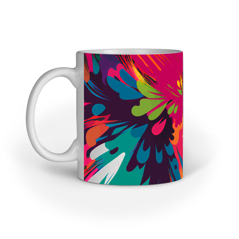 JOVIN-MV Inner Coloured Mug In Magenta Floral