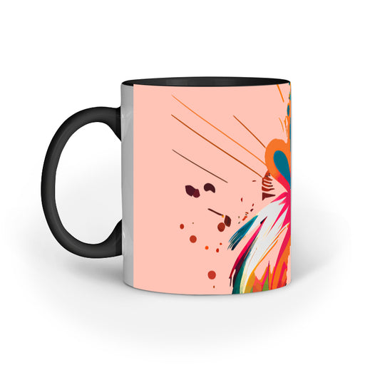 JOVIN-MV Inner Coloured Mug In Floral Pink