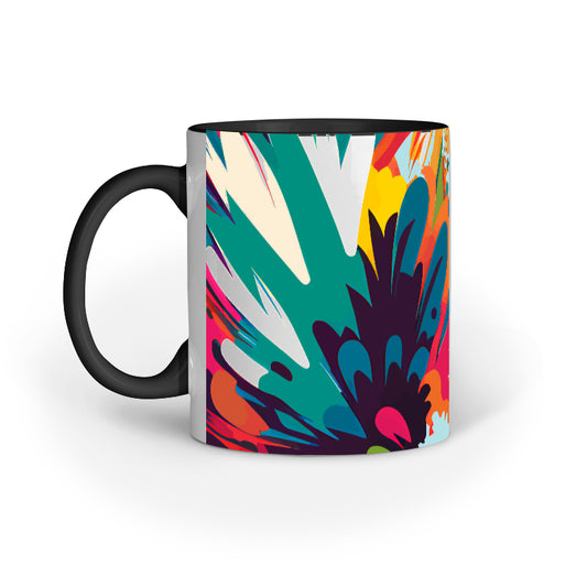 JOVIN-MV Inner Coloured Mug In Floral Blue