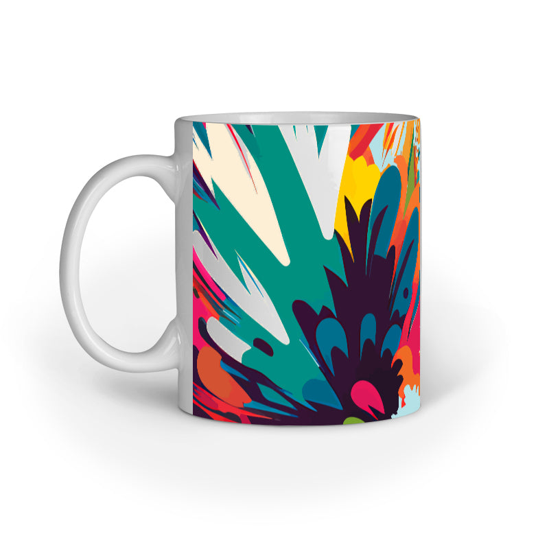 JOVIN-MV Inner Coloured Mug In Floral Blue