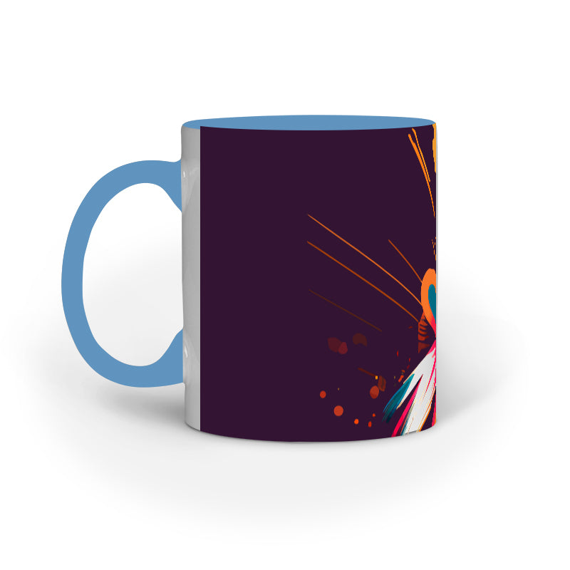 JOVIN-MV Inner Coloured Mug In Floral Black