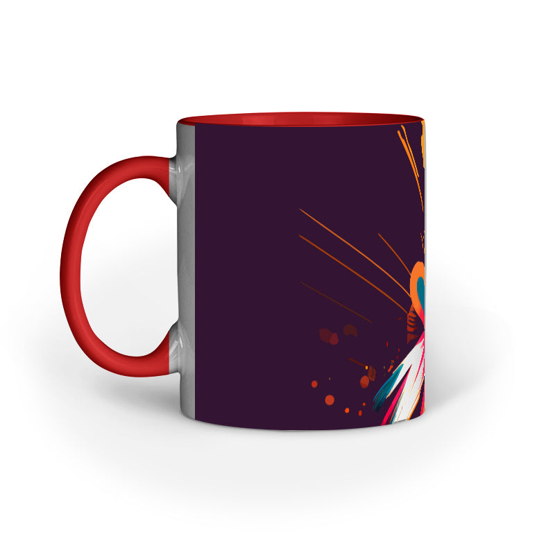 JOVIN-MV Inner Coloured Mug In Floral Black