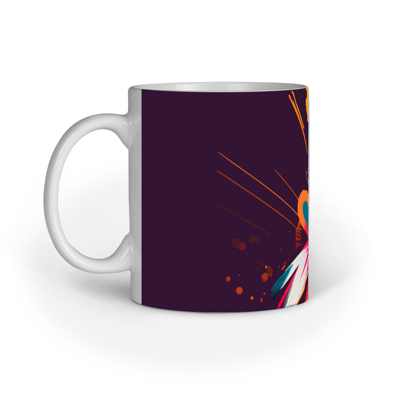 JOVIN-MV Inner Coloured Mug In Floral Black