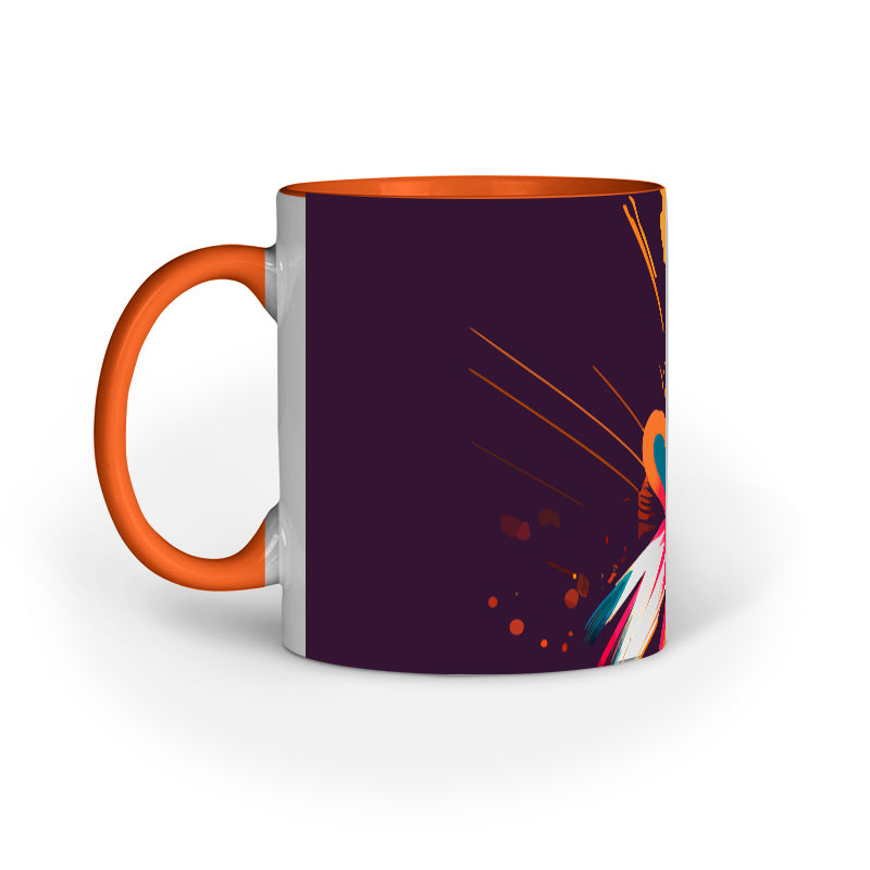 JOVIN-MV Inner Coloured Mug In Floral Black