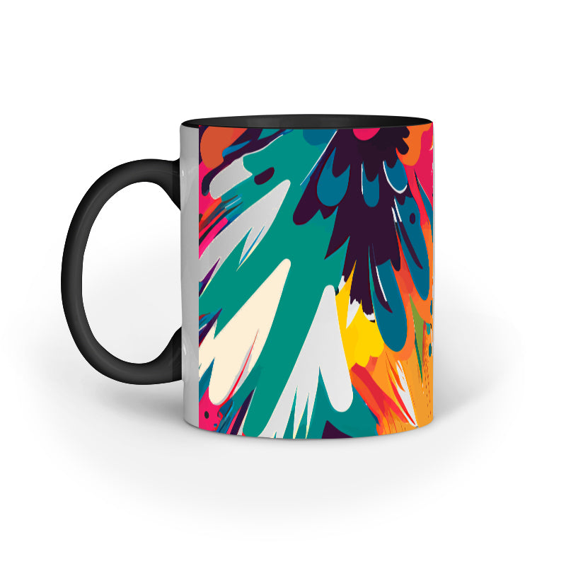 JOVIN-MV Inner Coloured Mug In Floral Cream