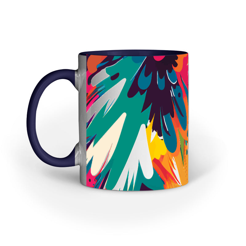 JOVIN-MV Inner Coloured Mug In Floral Cream