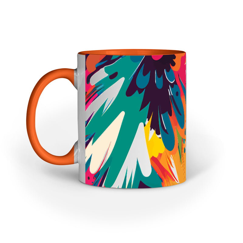 JOVIN-MV Inner Coloured Mug In Floral Cream