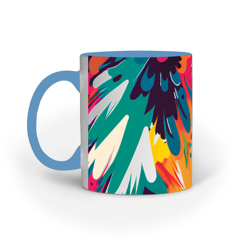 JOVIN-MV Inner Coloured Mug In Floral Cream