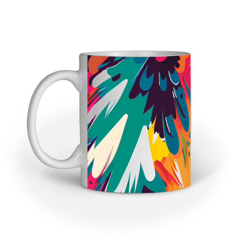 JOVIN-MV Inner Coloured Mug In Floral Cream