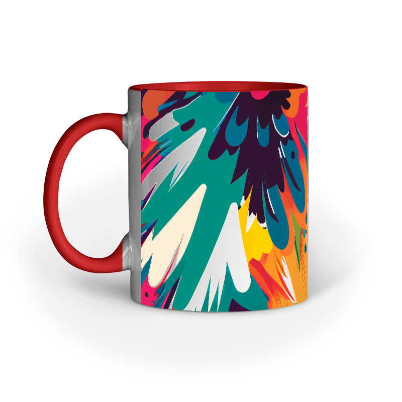 JOVIN-MV Inner Coloured Mug In Floral Cream