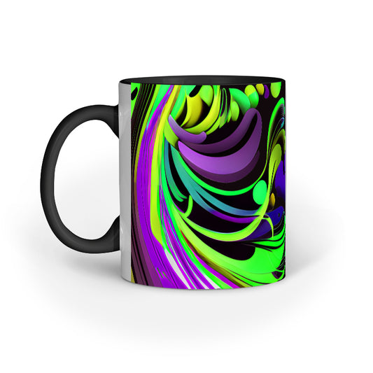 JOVIN-MV Inner Coloured Mug In Floral Black