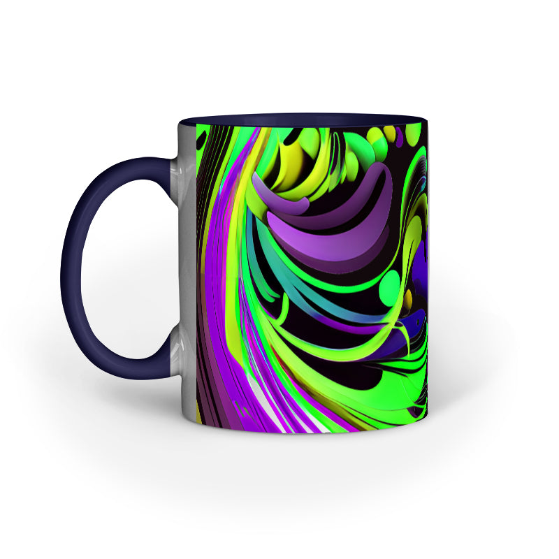 JOVIN-MV Inner Coloured Mug In Floral Black