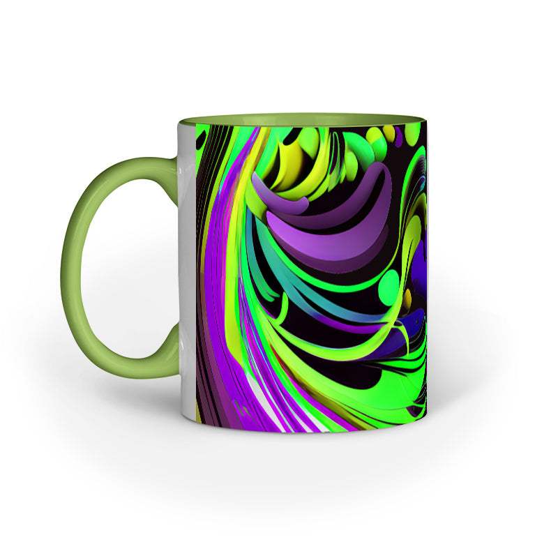JOVIN-MV Inner Coloured Mug In Floral Black