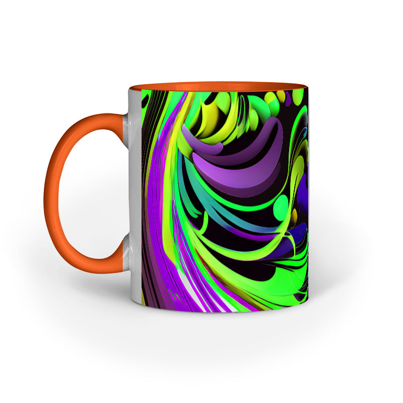 JOVIN-MV Inner Coloured Mug In Floral Black