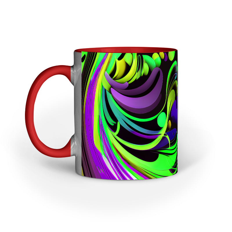 JOVIN-MV Inner Coloured Mug In Floral Black