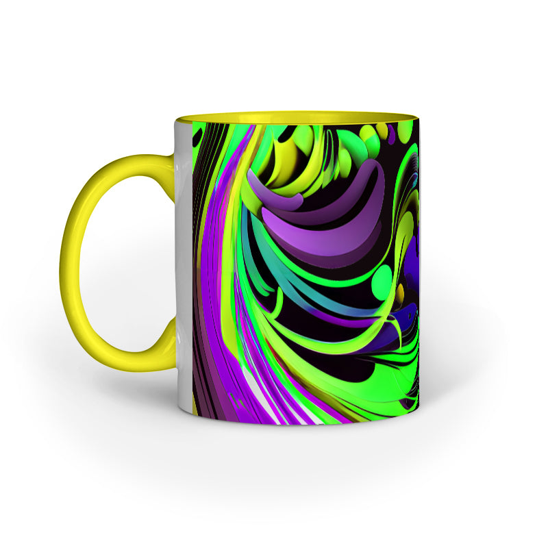 JOVIN-MV Inner Coloured Mug In Floral Black
