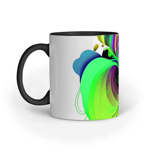 JOVIN-MV Inner Coloured Mug In Floral White