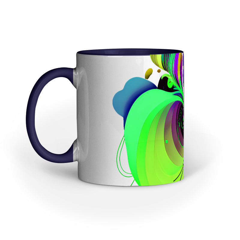 JOVIN-MV Inner Coloured Mug In Floral White