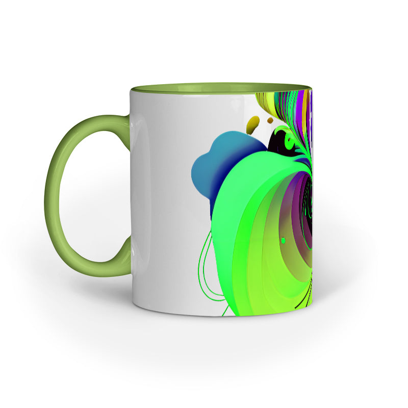 JOVIN-MV Inner Coloured Mug In Floral White