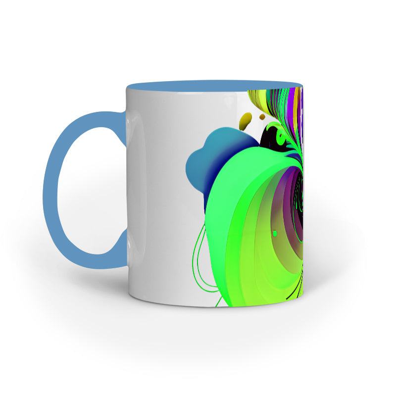 JOVIN-MV Inner Coloured Mug In Floral White