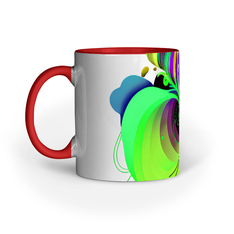 JOVIN-MV Inner Coloured Mug In Floral White
