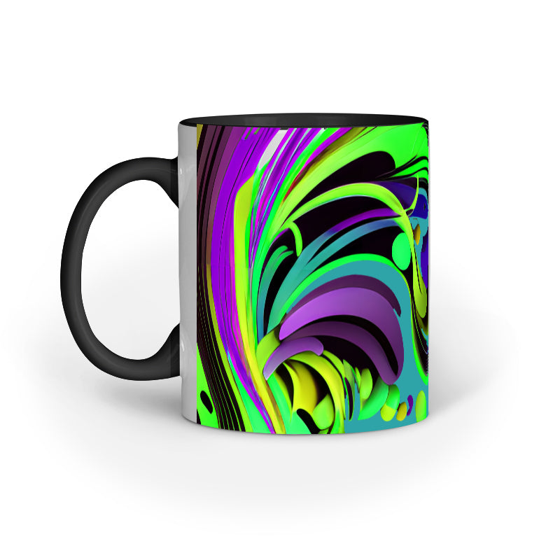 JOVIN-MV Inner Coloured Mug In Floral Green