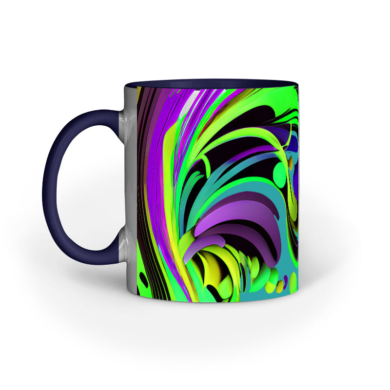 JOVIN-MV Inner Coloured Mug In Floral Green