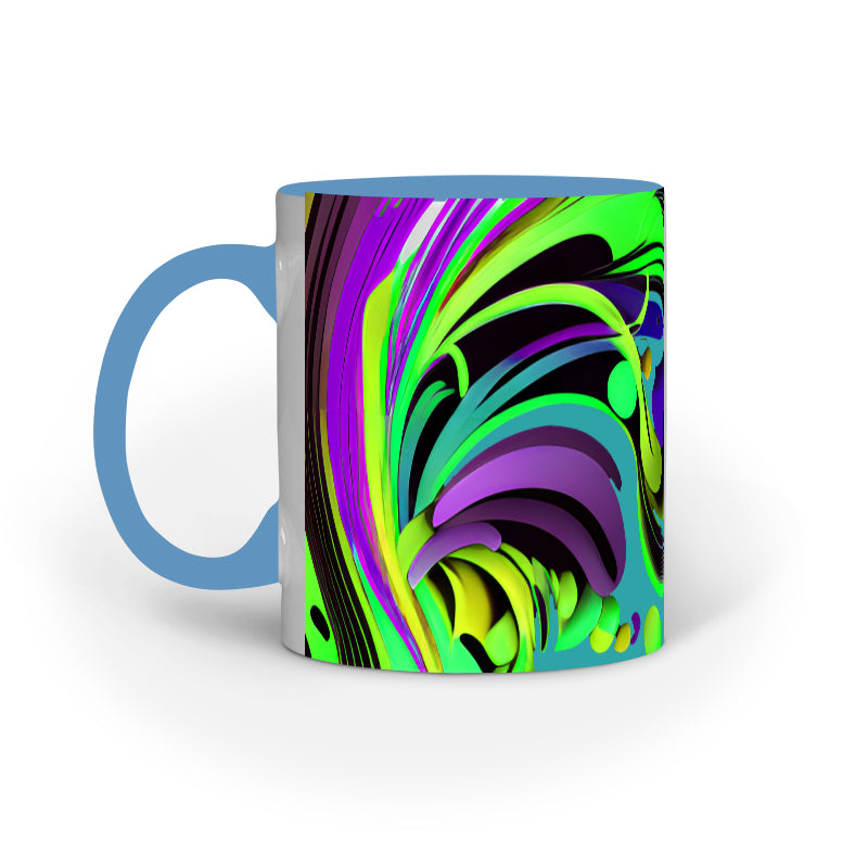 JOVIN-MV Inner Coloured Mug In Floral Green