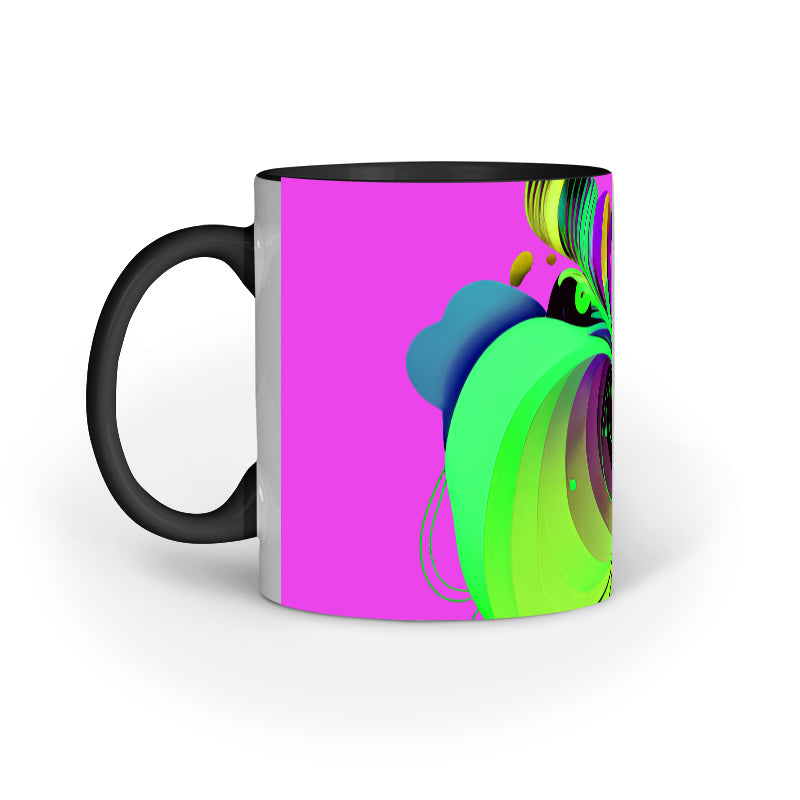 JOVIN-MV Inner Coloured Mug In Floral Purple