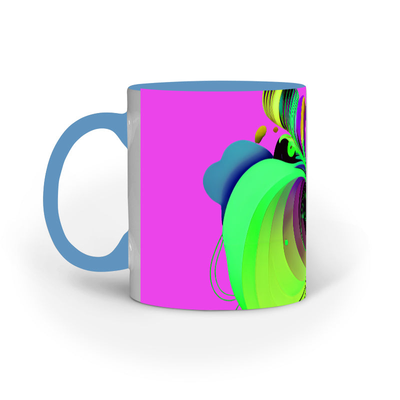 JOVIN-MV Inner Coloured Mug In Floral Purple