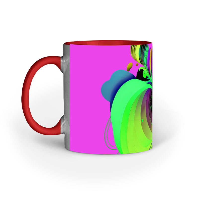 JOVIN-MV Inner Coloured Mug In Floral Purple