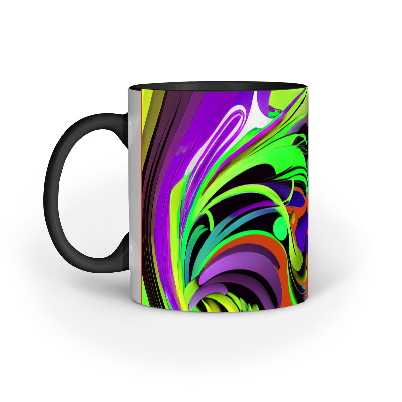 JOVIN-MV Inner Coloured Mug In Floral Orange
