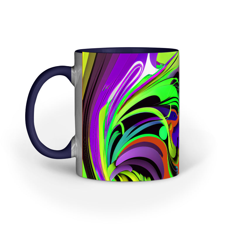 JOVIN-MV Inner Coloured Mug In Floral Orange