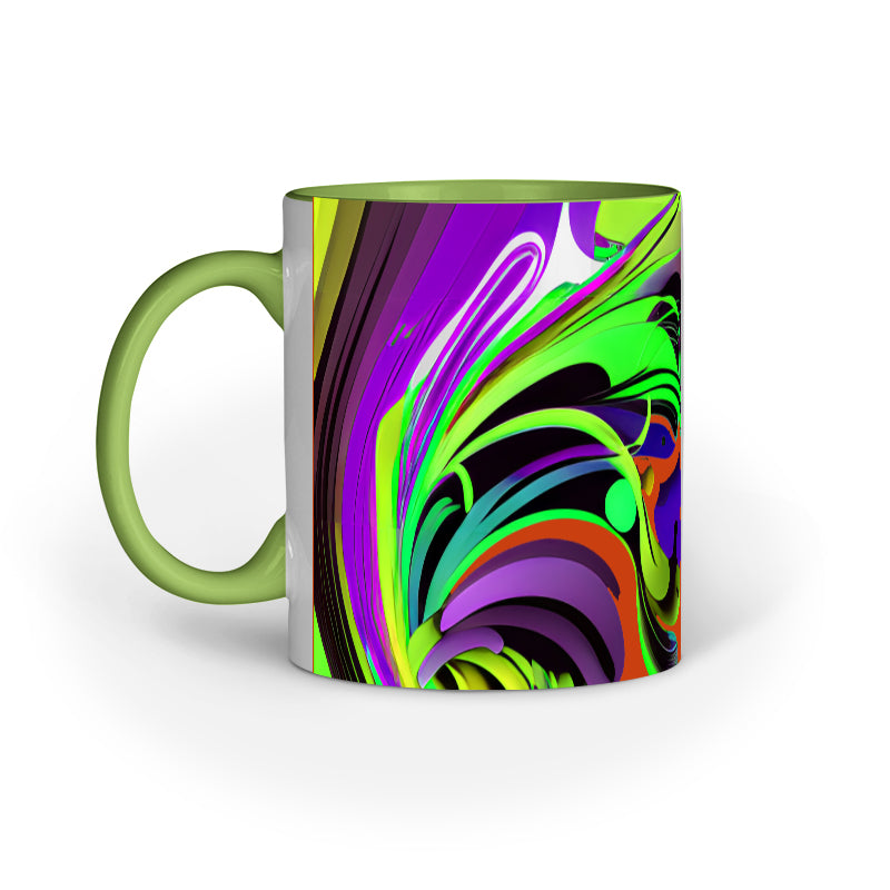 JOVIN-MV Inner Coloured Mug In Floral Orange