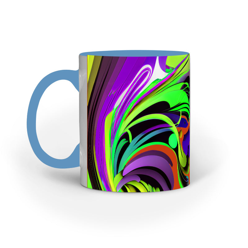 JOVIN-MV Inner Coloured Mug In Floral Orange