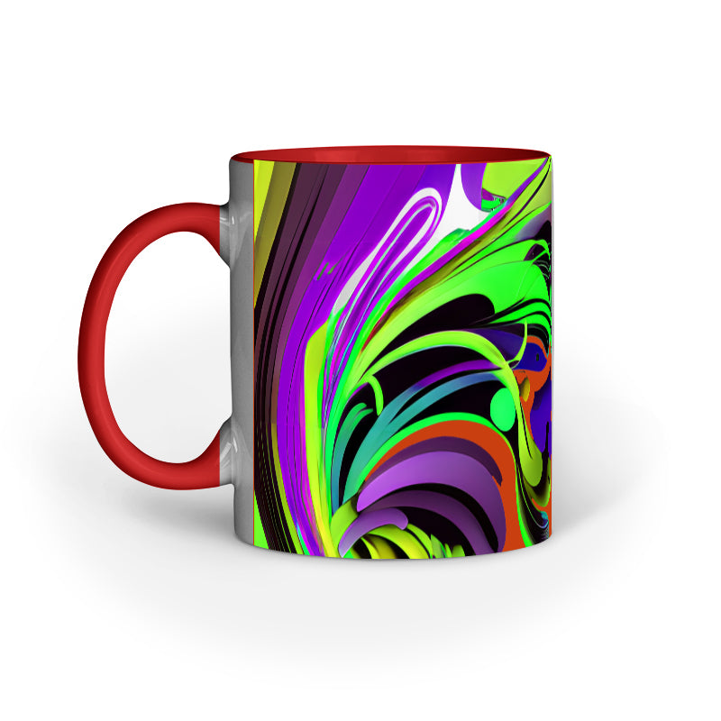 JOVIN-MV Inner Coloured Mug In Floral Orange