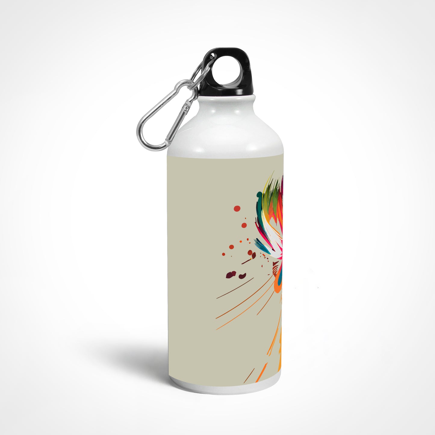 JOVIN-MV Sipper Bottle In Silver Floral