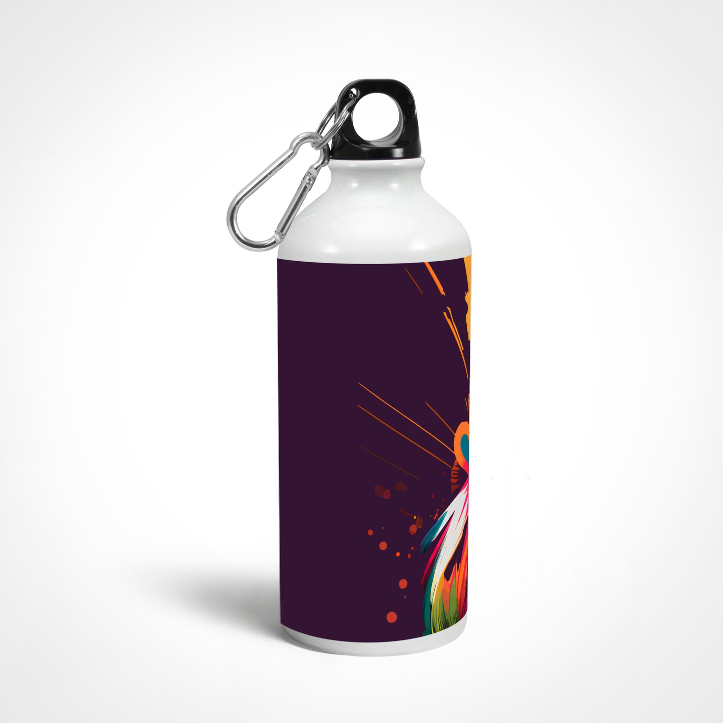 JOVIN-MV Sipper Bottle In Black Floral