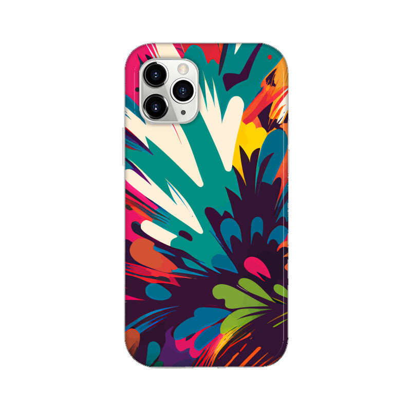 JOVIN-MV Apple iPhone Sublimation Phone Case Floral Black All Models