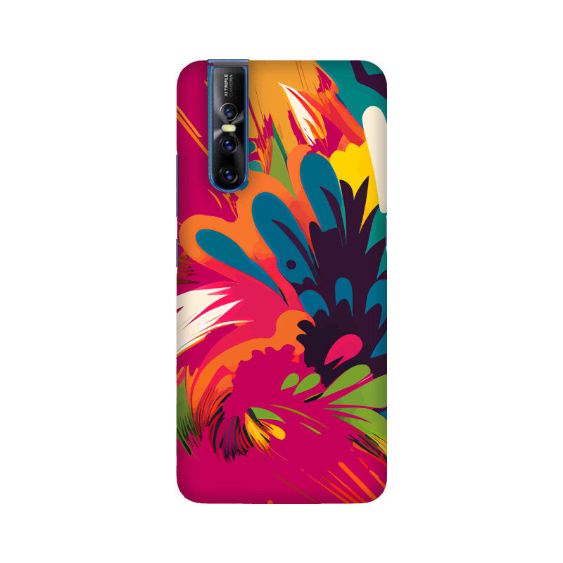 JOVIN-MV Vivo Sublimation Phone Case In Magenta Floral All Models