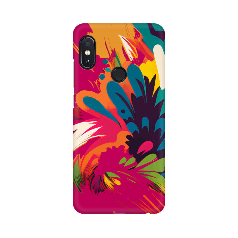 JOVIN-MV Xiaomi Redmi Sublimation Phone Case In Magenta Floral All Models