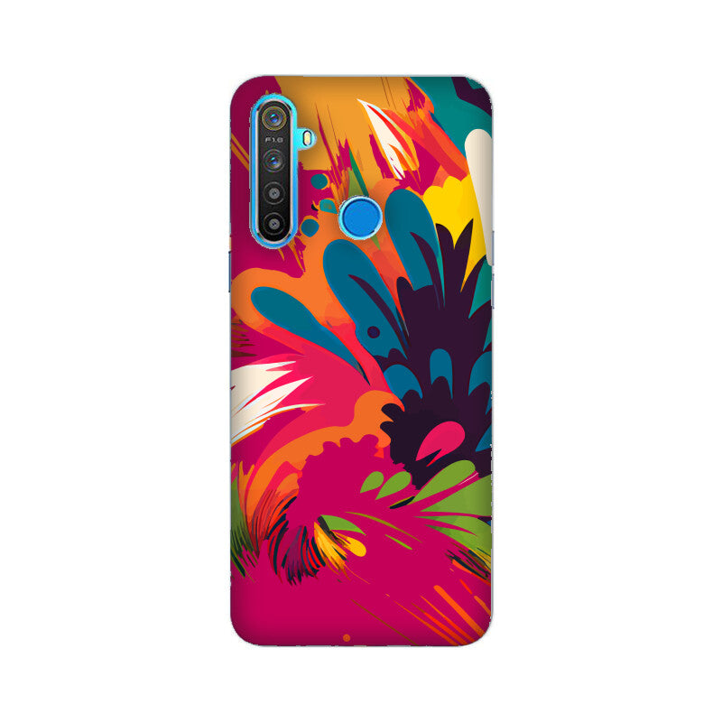 JOVIN-MV Realme Sublimation Phone Case In Magenta Floral All Models