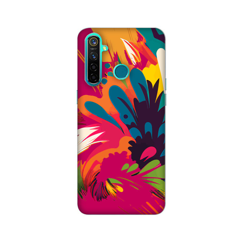 JOVIN-MV Realme Sublimation Phone Case In Magenta Floral All Models